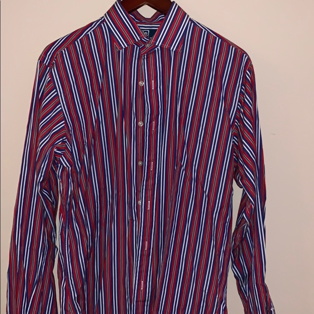 Patriotic Long Sleeve Button Down